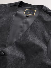 Black Design Waistcoat - Image 2 of 4