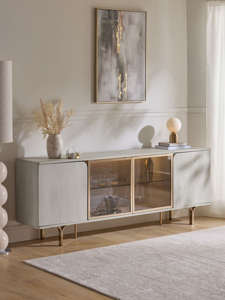 White Evie large lit Sideboard - Image 2 of 10 White Evie large lit Sideboard - Image 2 of 10