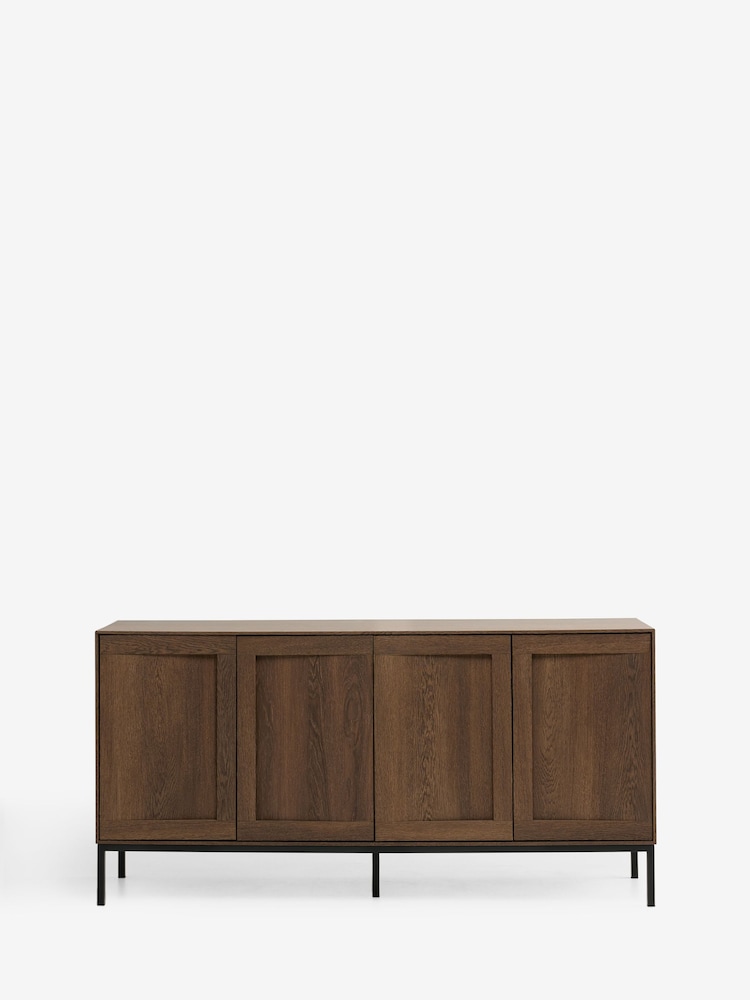 Dark Natural Oswin Oak Effect Large Sideboard - Image 1 of 5 Dark Natural Oswin Oak Effect Large Sideboard - Image 1 of 5