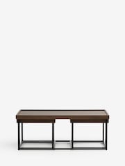 Dark Natural Oswin Oak Effect Coffee Table - Image 1 of 6