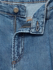 Mango Blue 100% Cotton Denim Bermuda Shorts - Image 6 of 6