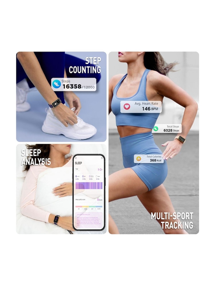 Reflex Active Cream Series 53 Smart Nude and Blue Interchangeable Strap Calling Watch - Image 2 of 5