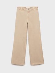 Mango Brown Catherin Culotte High Waist Jeans - Image 4 of 5