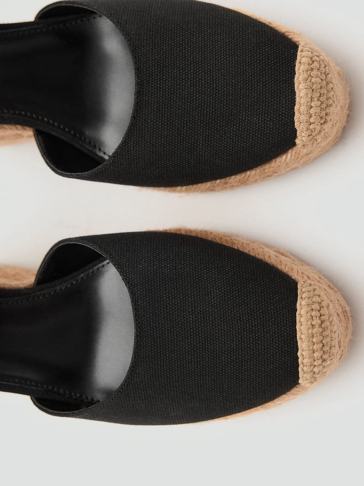 Mango Black Wedge Sandals - Image 3 of 3