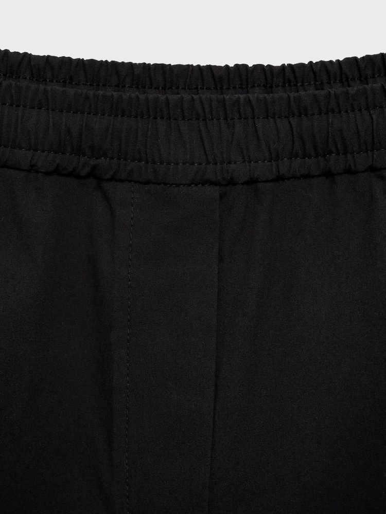 Mango Black Barrell Leg CottonTrousers - Image 5 of 5 Mango Black Barrell Leg CottonTrousers - Image 5 of 5