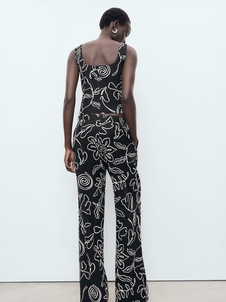 Mango Black Straight Trousers - Image 2 of 5