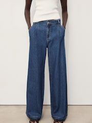 Mango Blue Ona Wide Leg Jeans - Image 1 of 6