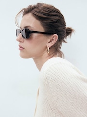Mango Cream 100% Cotton Short Sleeve Cardigan - Image 3 of 5