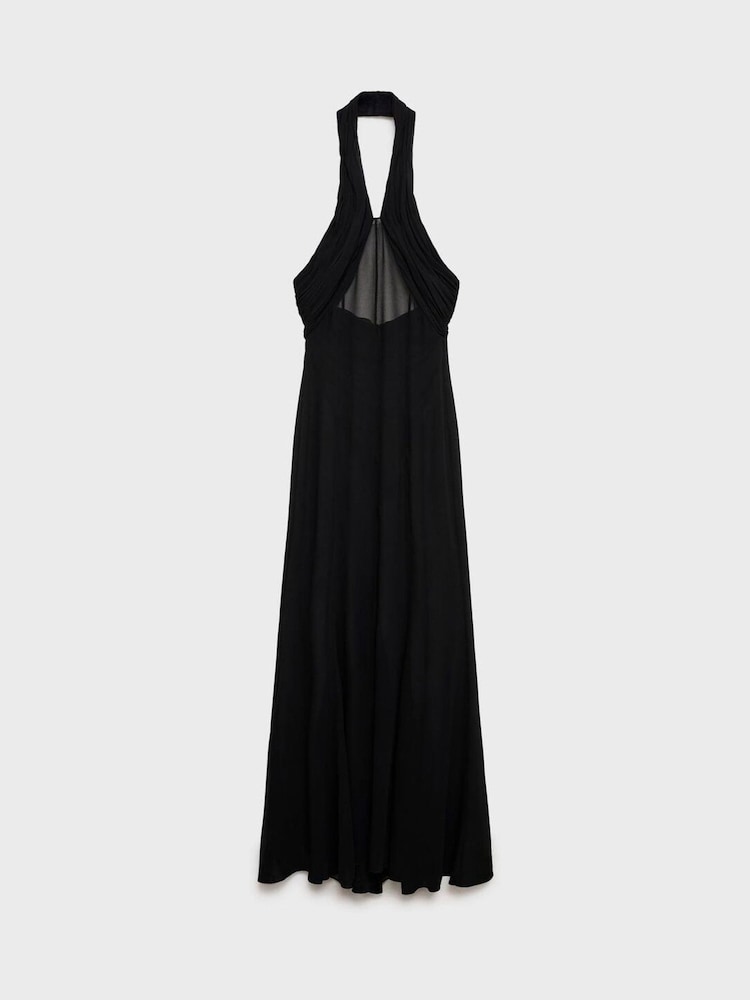 Mango Green Halter Neck Maxi Dress - Image 5 of 5