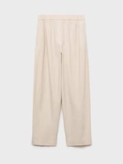 Mango Cream Paperbag Trousers - Image 4 of 5