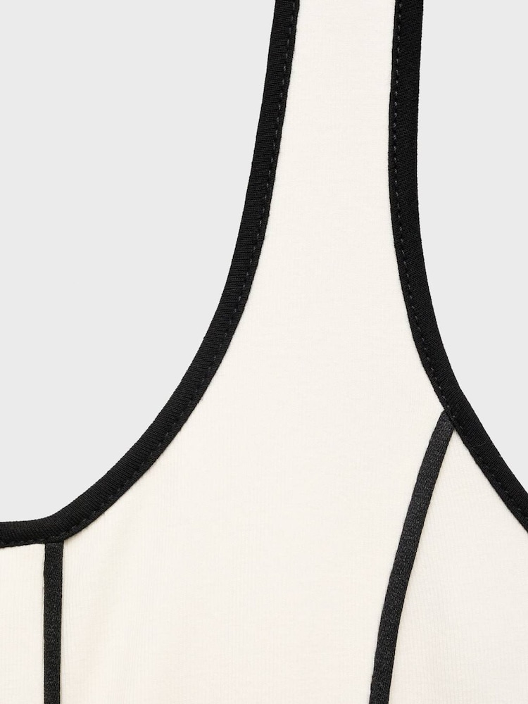 Mango Cream Stripe Flare Maxi Dress - Image 5 of 5 Mango Cream Stripe Flare Maxi Dress - Image 5 of 5