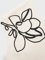 Mango Cream One Shoulder Blouse - Image 5 of 6