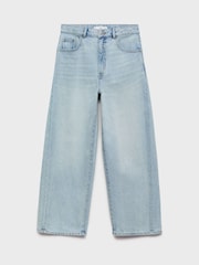 Mango Blue 100% Cotton Ivanna Tapered Jeans - Image 6 of 8