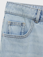 Mango Blue 100% Cotton Ivanna Tapered Jeans - Image 7 of 8