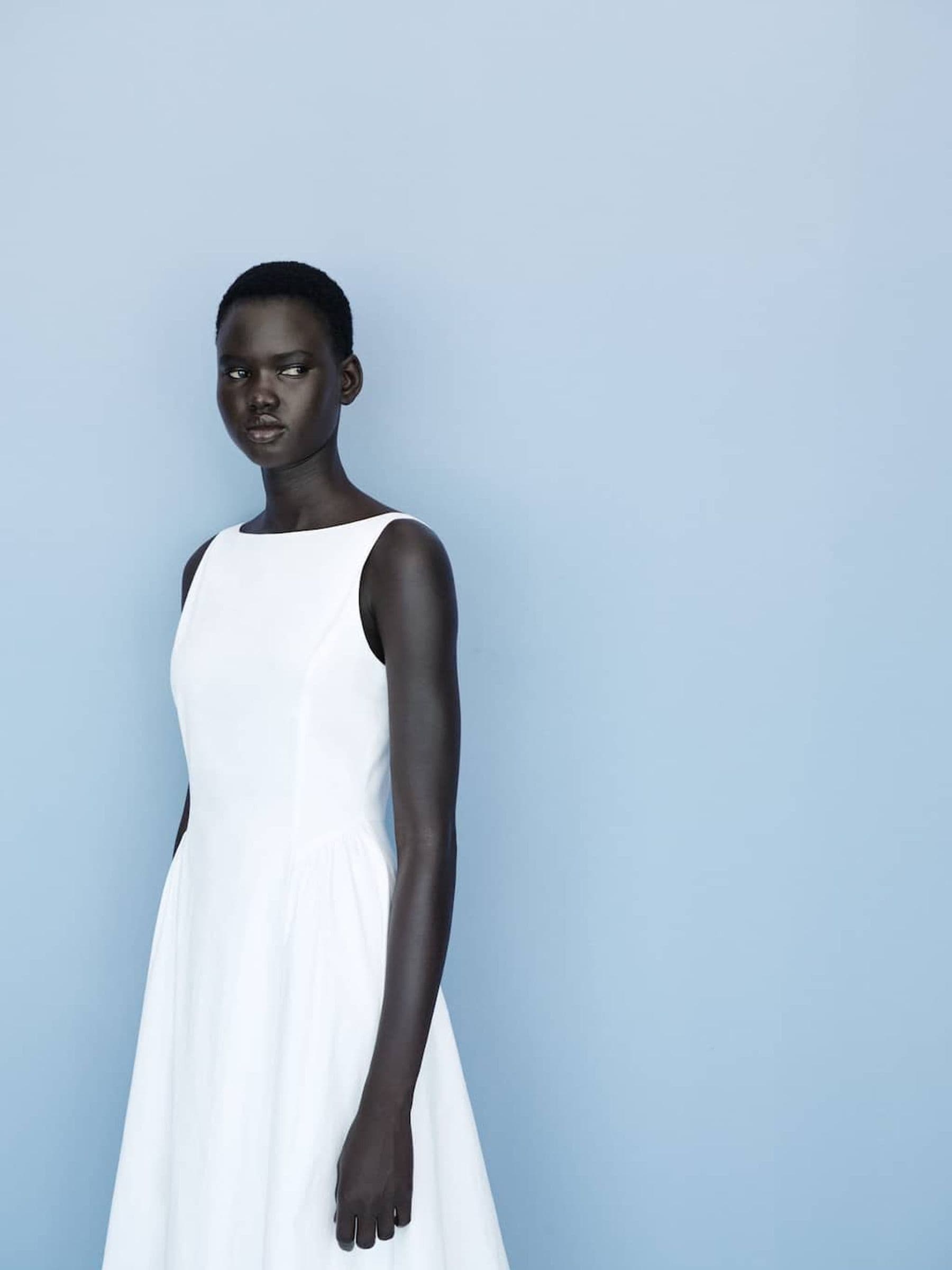 Buy Mango White Sleeveless Flared Dress from the Next UK online shop