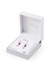 Peers Hardy Pink Tone 925 Disney Princess Purple Love Heart Huggie Earrings - Image 3 of 3
