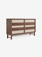 MADE.COM Dark Wood Effect Almelo 6 Drawer Wide Chest - Image 4 of 5