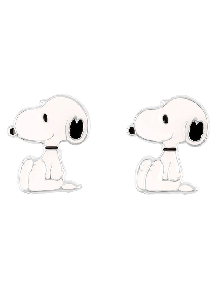 Peers Hardy 925 Sterling Silver Snoopy Enamel Stud Earrings - Image 1 of 3