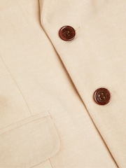 Monsoon Natural Smart Pocket Detail 100% Cotton Blazer - Image 3 of 3