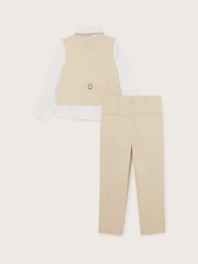 Monsoon Natural Smart Suit in Linen Blend 4 Piece - Image 3 of 4