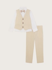 Monsoon Natural Smart Suit in Linen Blend 4 Piece - Image 4 of 4