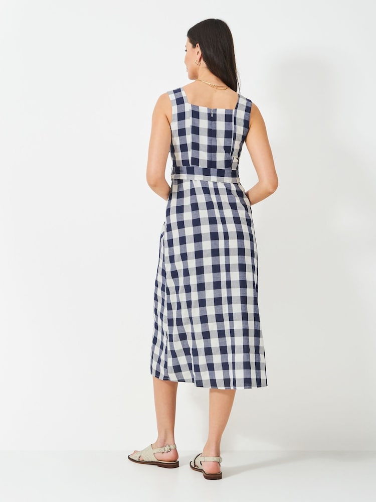 Crew Clothing Vestido Jenny com frente envolvente 100% algodão - Imagem 2 de 5