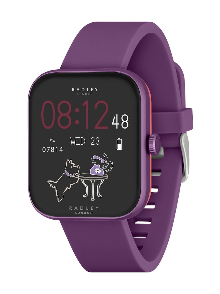 Radley Purple Series 32 Silicone Strap Smart Watch - Image 1 of 6