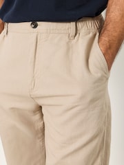FatFace Hayle Natural Linen Cotton Trousers - Image 3 of 6