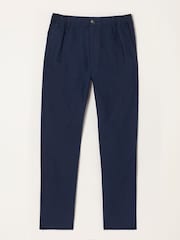 FatFace Hayle Navy Linen Cotton Trousers - Image 6 of 6