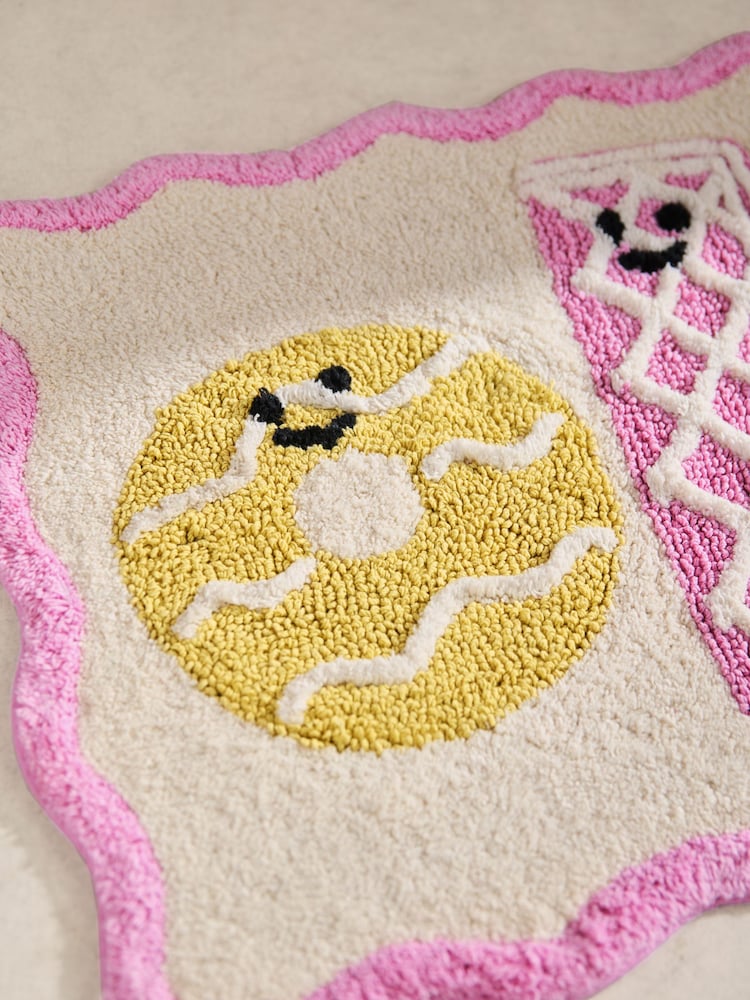 Multi Biscuit Icon Cotton Bath Mat - Image 2 of 3 Multi Biscuit Icon Cotton Bath Mat - Image 2 of 3