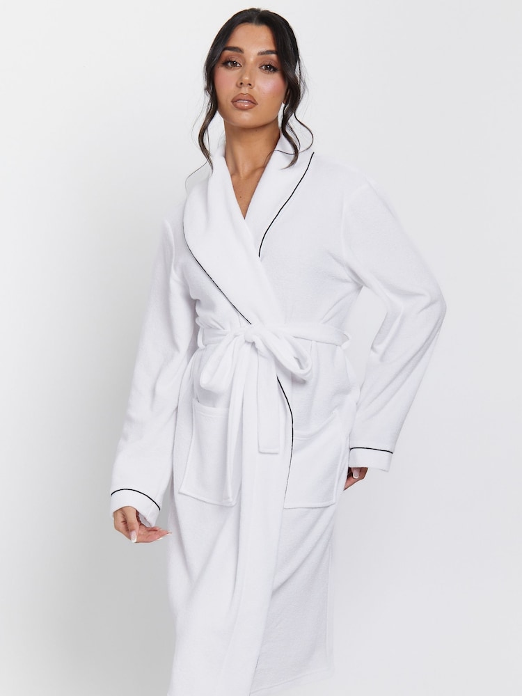 Loungeable Lightweight Towelling Spa Robe - Bild 2 von 6
