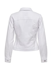 ONLY White Button Down Denim Jacket - Image 6 of 6
