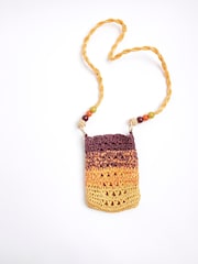 River Island Multicolour Raffia Bead Phone Cross-Body Bag - Imagem 1 de 6