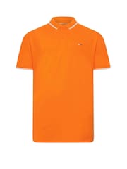 BadRhino Big & Tall Pink Tipped 100% Cotton Polo Shirts 3 Pack - Image 7 of 9