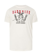 BadRhino Big & Tall White State Rodeo 100% Cotton T-Shirt - Image 1 of 2