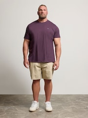 BadRhino Big & Tall Blue Plain 100% Cotton T-Shirts 3 Pack - Image 3 of 9