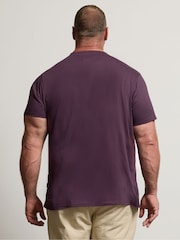 BadRhino Big & Tall Blue Plain 100% Cotton T-Shirts 3 Pack - Image 4 of 9