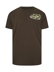 BadRhino Big & Tall Brown 100% Cotton Out West T-Shirt - Image 1 of 2