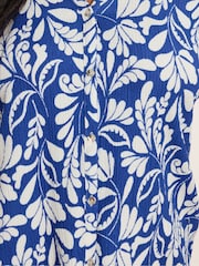 Evans Blue Jersey Crepe Shirt - Image 5 of 5