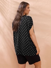 Evans Dobby Boho Black Top - Image 3 of 5