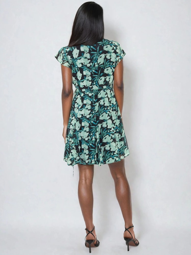 Religion Prominence Wrap Mini Dress In Green Floral - Imagen 6 de 6 Religion Prominence Wrap Mini Dress In Green Floral - Imagen 6 de 6