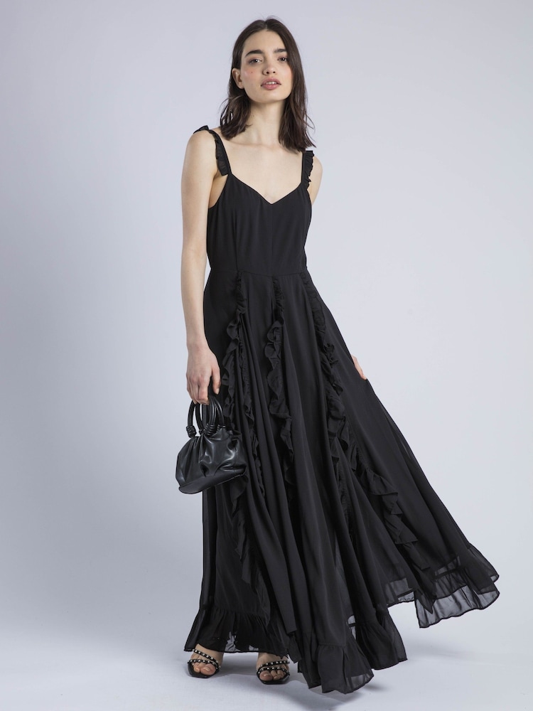 Religion 100% Cotton Kate Maxi Ruffle Dress With Spaghetti Straps - Imagen 6 de 6 Religion 100% Cotton Kate Maxi Ruffle Dress With Spaghetti Straps - Imagen 6 de 6