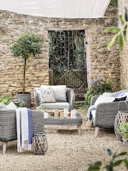 Cotswold Company 4 Piece Dark Ashcroft Garden Lounge Set - Image 1 of 4