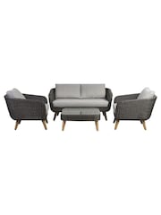 Cotswold Company 4 Piece Dark Ashcroft Garden Lounge Set - Image 3 of 4