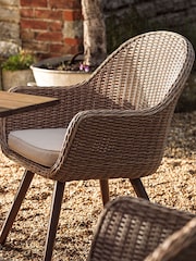 Cotswold Company Natural Winsley Garden Acacia and Rattan Dining Set - Image 3 of 3