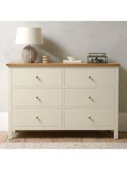 Cotswold Company Classic Cream Simply 6 Drawer Chest of Drawers - Image 1 of 6