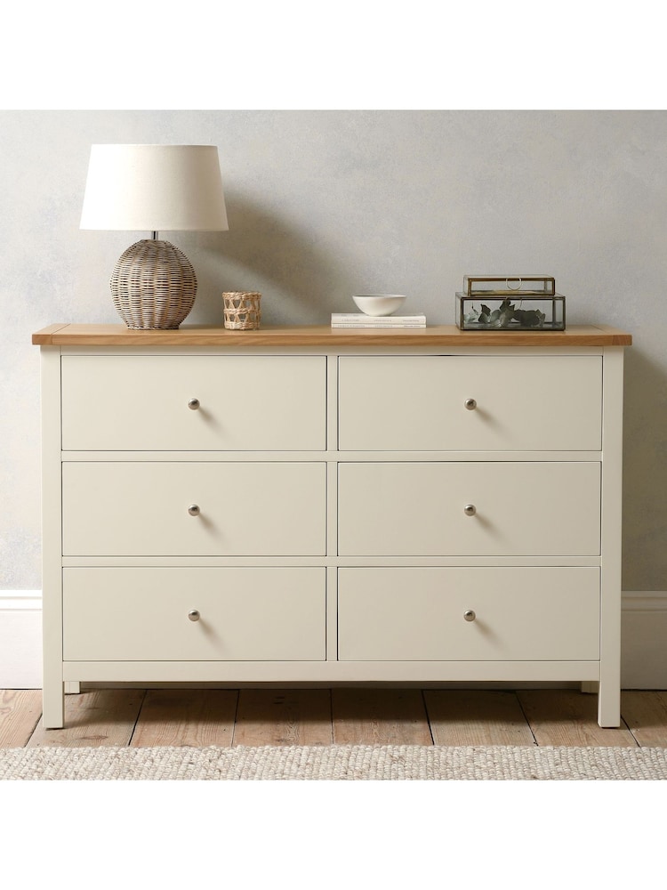 Cotswold Company Classic Cream Simply 6 Drawer Chest of Drawers - Image 1 of 6