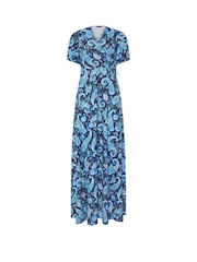 Long Tall Sally Blue Wrap Maxi Dress - Image 5 of 5