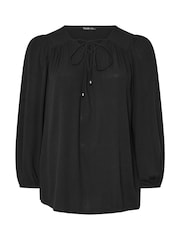 Preto - Blusa Smock Yours Curve Lattice - Imagem 5 de 5
