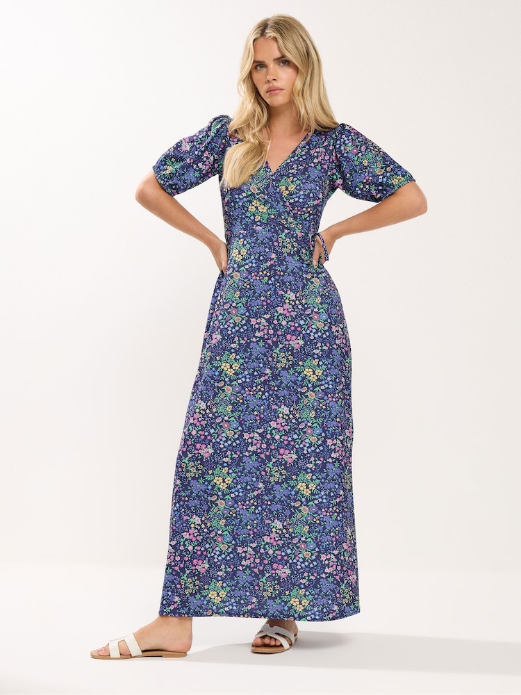 M&Co Petite Wrap Maxi Dress - Bild 2 von 5